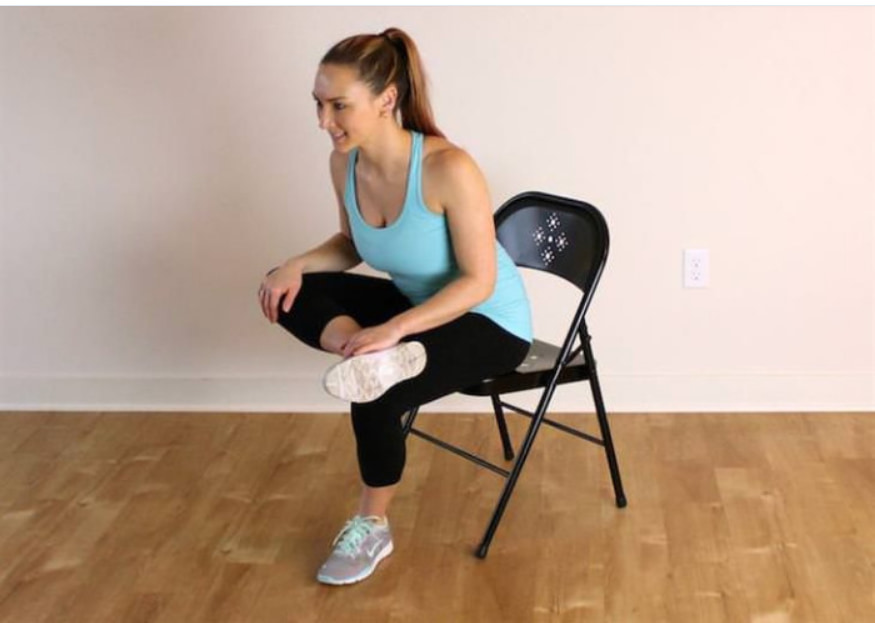 foto de exercícios para o nervo ciático