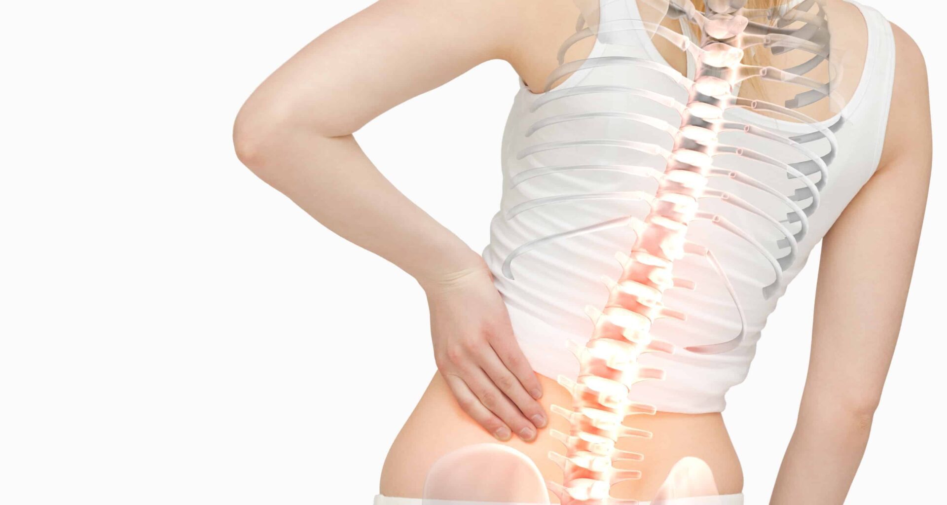 coluna vertebral de mulher